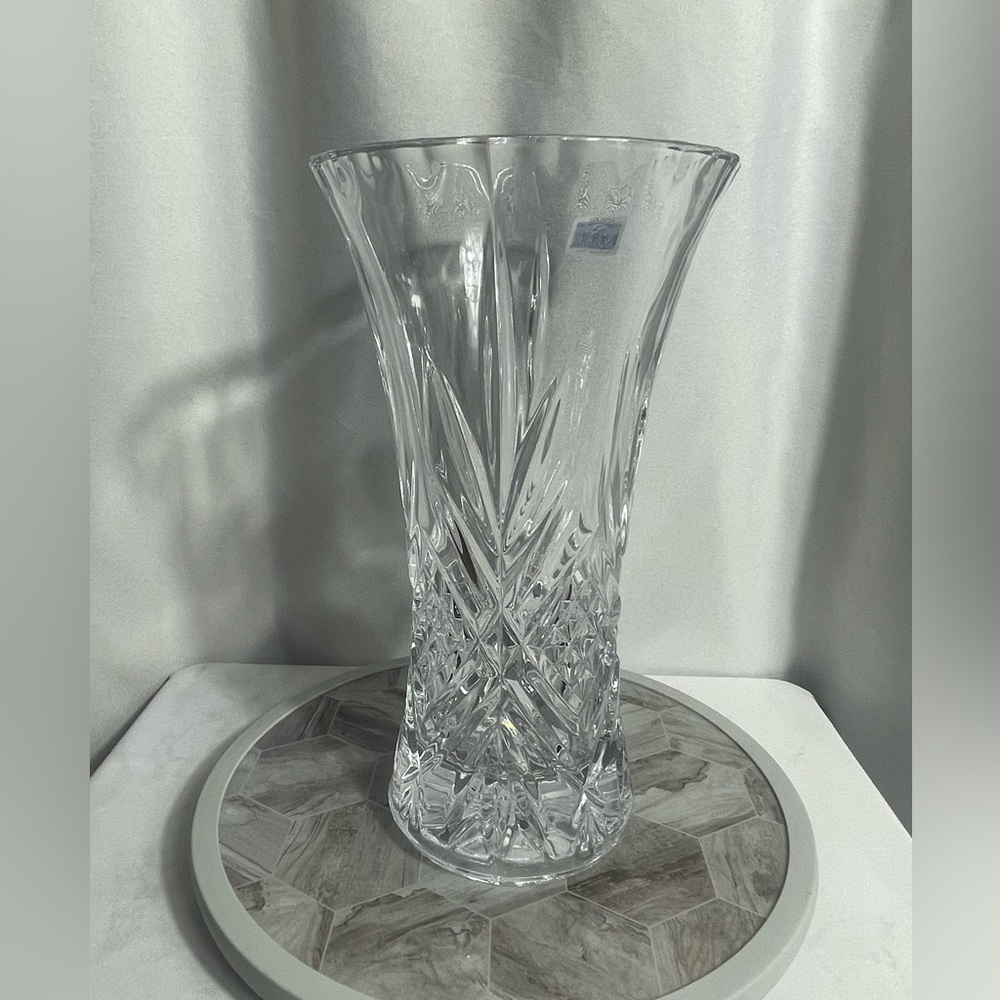 Rare Mikasa Adelaide Flower Vase 11.75" Vintage Elegant Crystal Vase France Gift